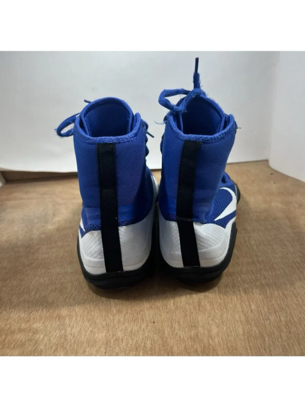 Nike 717175-410 Hypersweep Wrestling Shoes Men Size 13 Varsity Royal Blue White